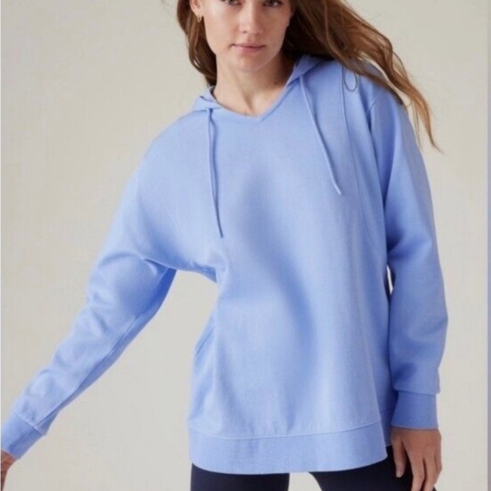 Athleta Sky Blue Pullover Hoodie